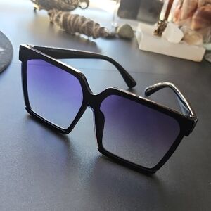 Stylish Black and Purple Sunglasses